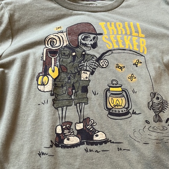 2/$25 Boys olive green Old Navy long sleeve tee - Picture 3 of 3